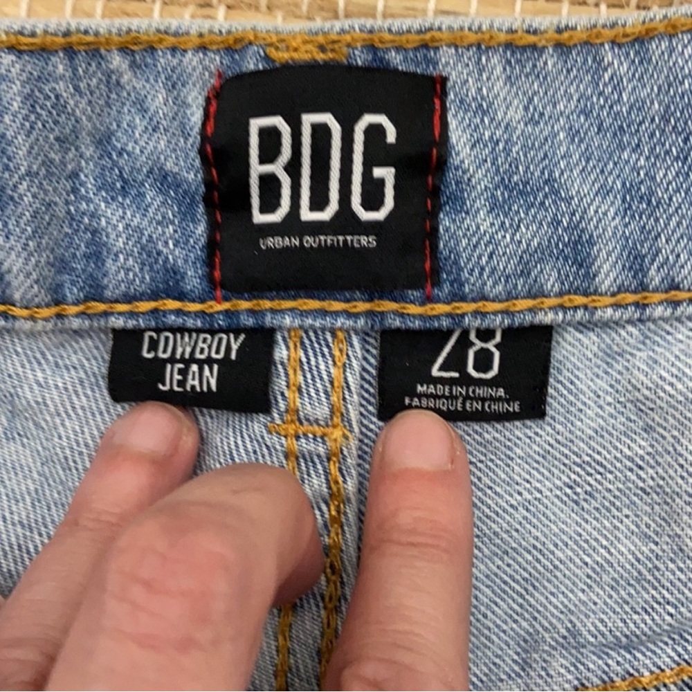 Urban Outfitters Distressed Raw Hem Cowboy Jeans - Picture 3 of 5